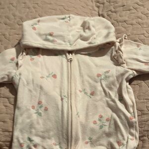Carter's White Floral Hoodie for Kids